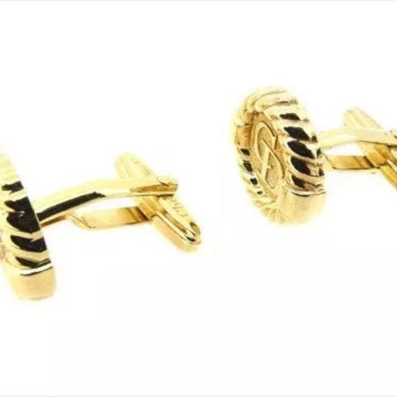 Dior cuffs Gold GP Mens Authentic Used T8593 - Picture 5 of 6